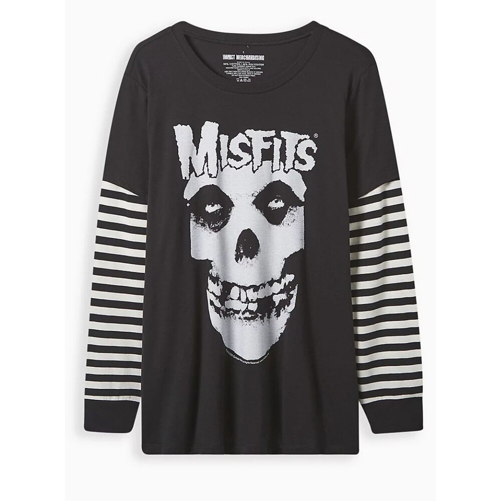Torrid Misfits Layered Look Long Sleeve Top Plus Size 2X
